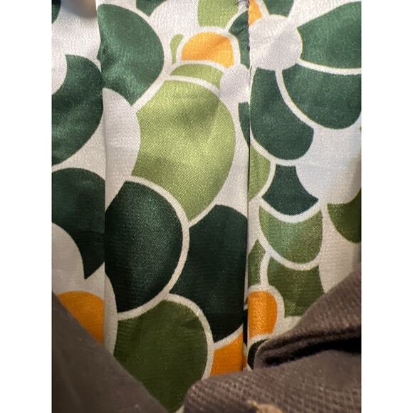 Brooklyn Industries Women’s Floral Lined Striped Button Front‎ Jacket Sz 6 Brown - Picture 3 of 4